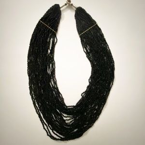 Nepalese multi-strand seed bead necklace.